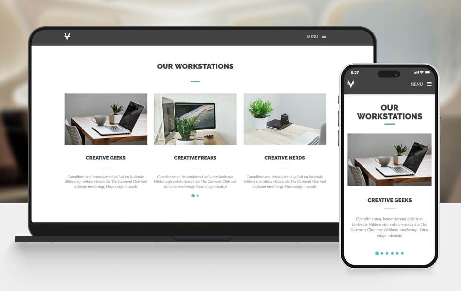 青绿色软件IT办公数字化营销机构网页模板